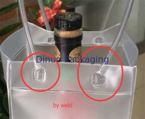 Wodoodporna torba z przezroczystego PVC Plastikowa torba z lodem z uchwytem Eco Friendly