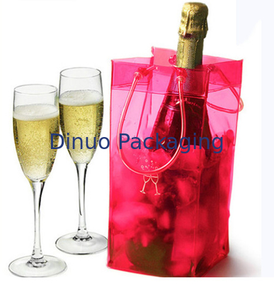 Wodoodporna torba z przezroczystego PVC Plastikowa torba z lodem z uchwytem Eco Friendly