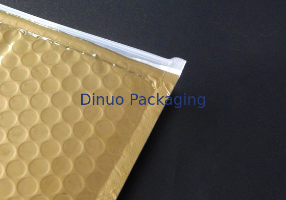 Star Packaging Zipper Slide Matte Gold Bubble Bag Plastikowa torba na suwak na prezenty