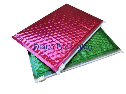 Red Shinny A3 Metalowa folia Wyściełana koperta Mailers Standardowa torba na zamek błyskawiczny