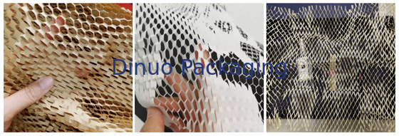 Papier pakowy o gramaturze 80 g / m2 o strukturze plastra miodu 50 cm * 100 m do pakowania prezentów