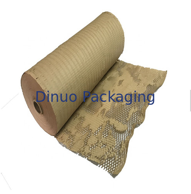 50 cm * 120 m Brązowy papier do pakowania o strukturze plastra miodu nadający się do recyklingu